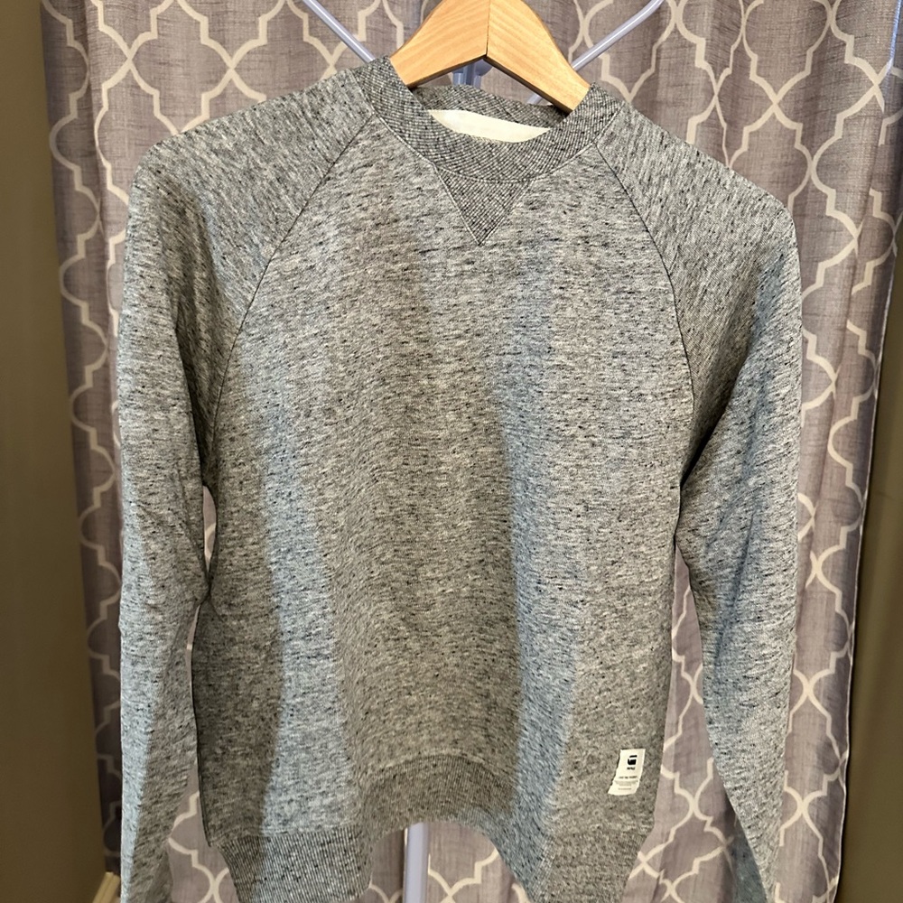 New G-Star Woman’s Heather Gray Crewneck Sweater